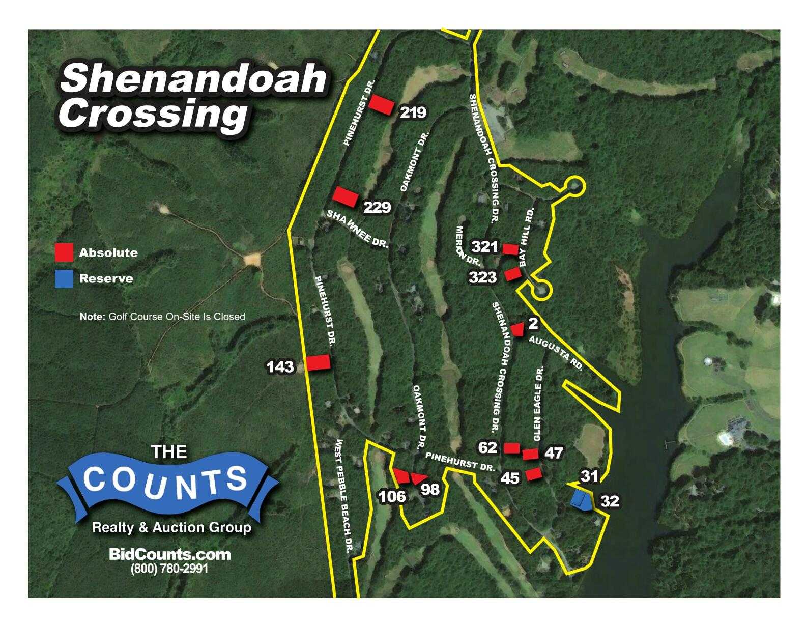 13 Residential Lots in Shenandoah Crossing