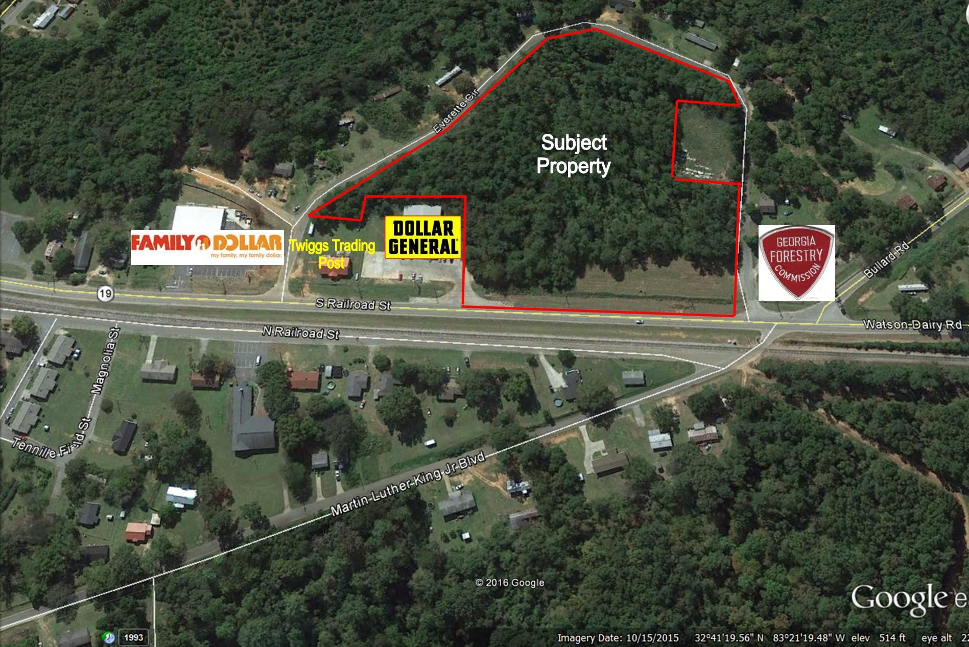 7.67 acres in Twiggs County,