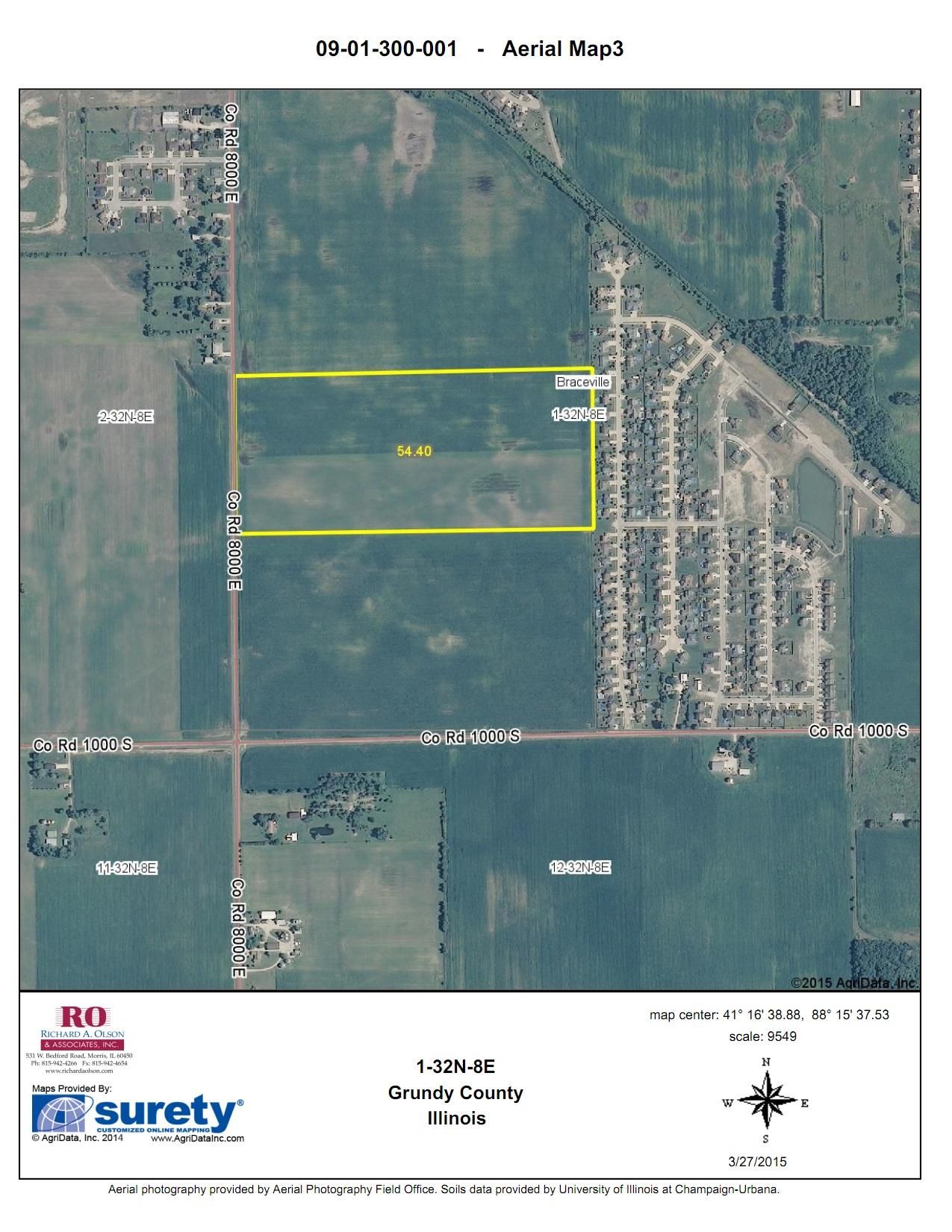 54.4 acres in Grundy County, Illinois