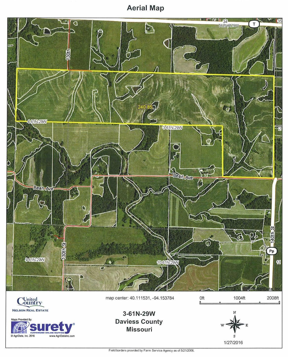240 acres in Daviess County, Missouri