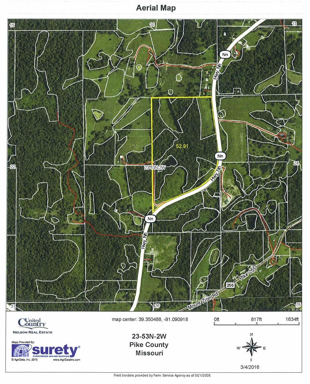 53 acres in Pike County, Missouri