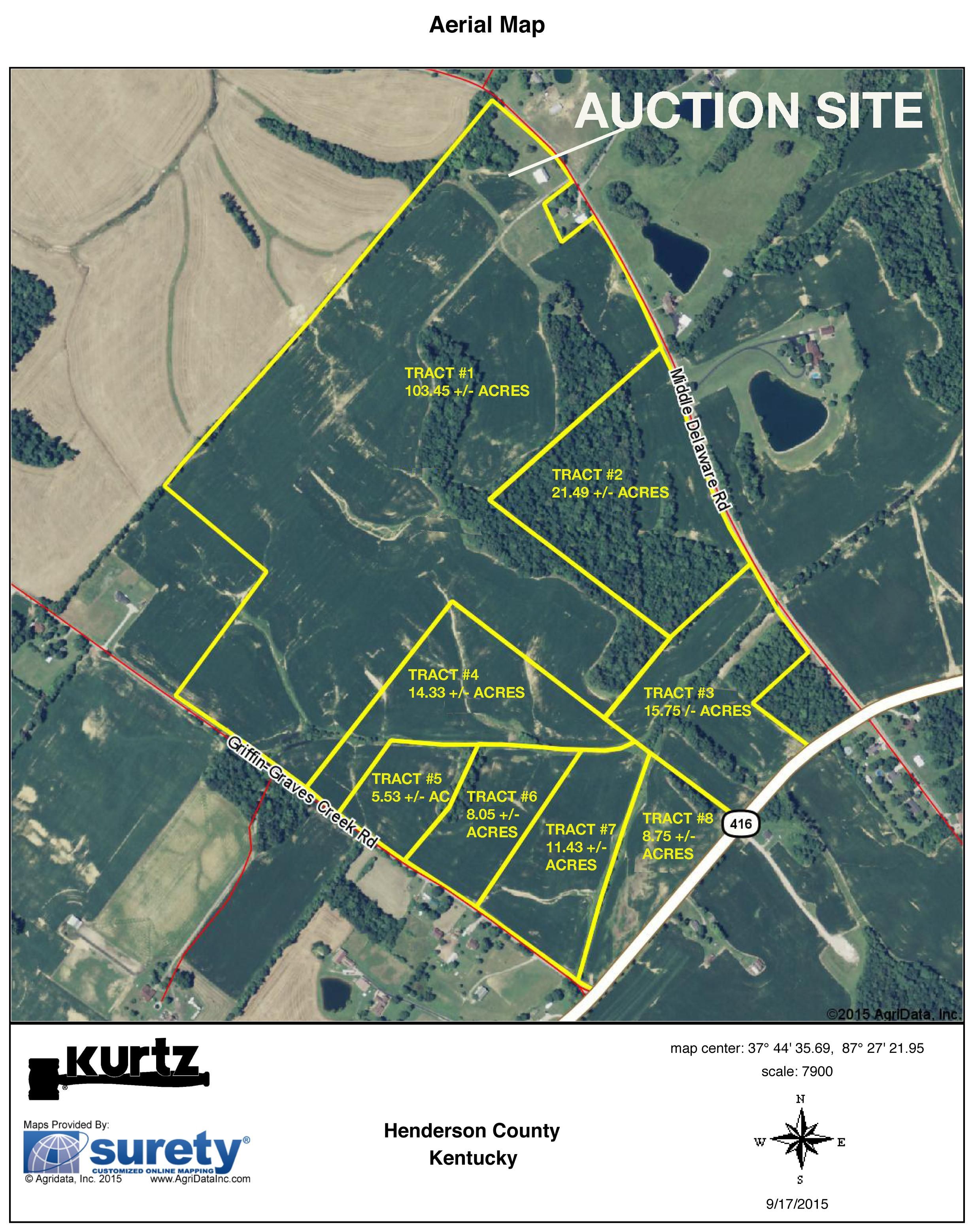 189 acres in Henderson County, Kentucky