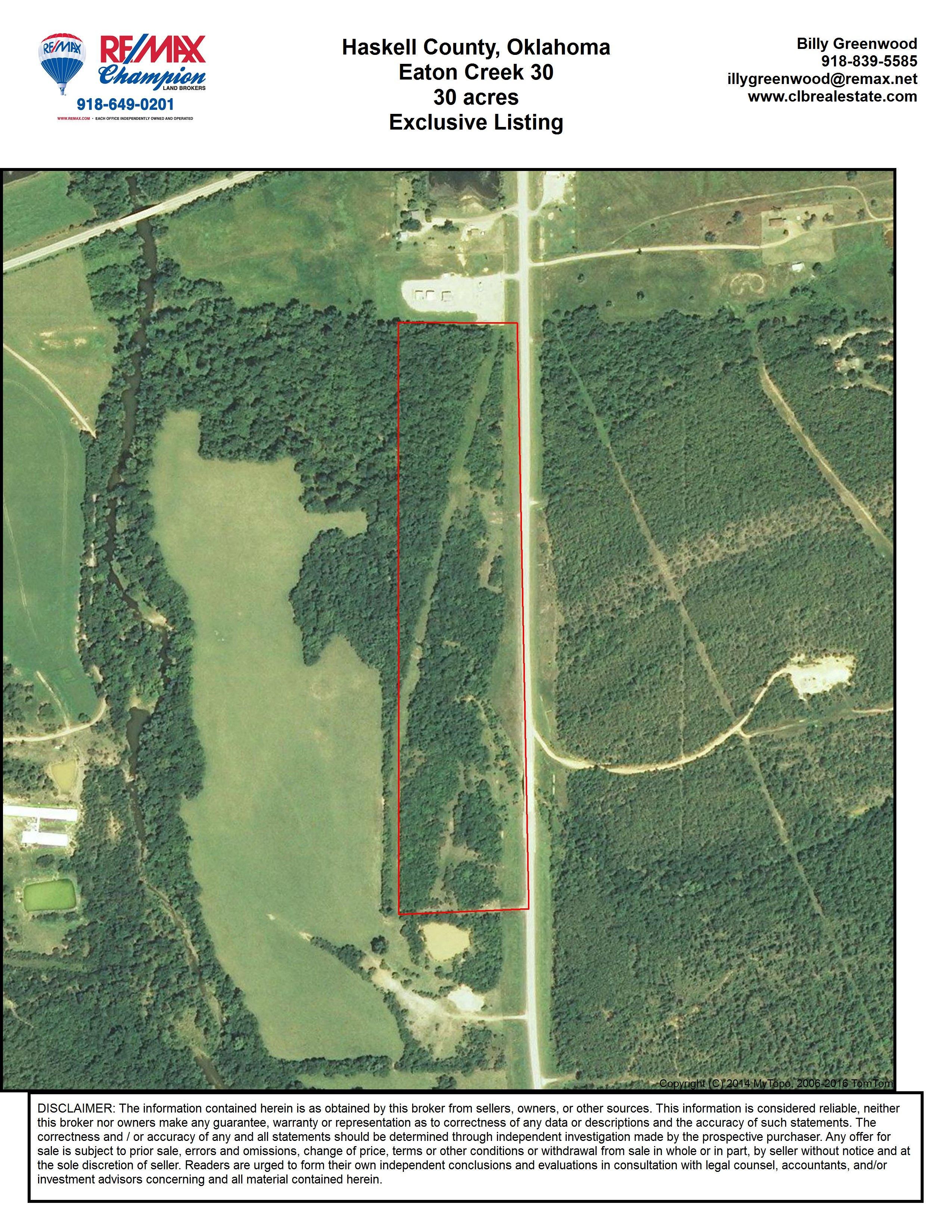 30 acres in Haskell County, Oklahoma