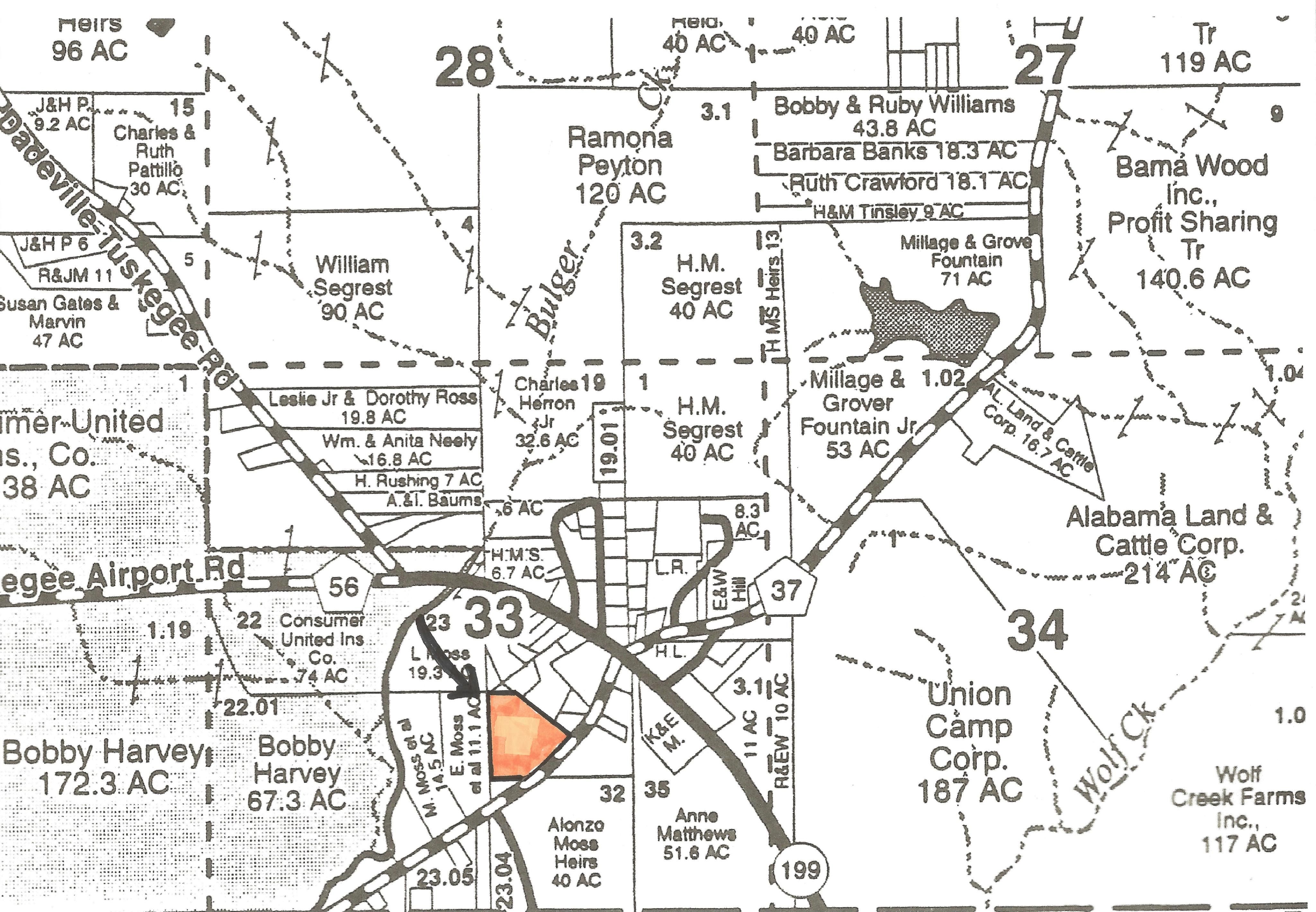 11 acres in Macon County, Alabama