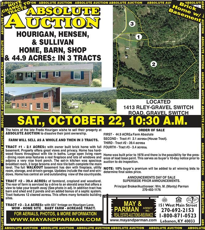 44.9 acres in Marion County, Kentucky