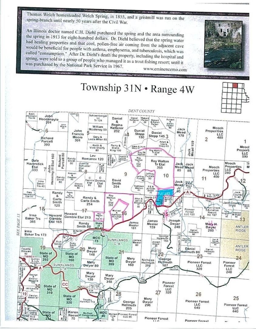 91 acres in Shannon County, Missouri