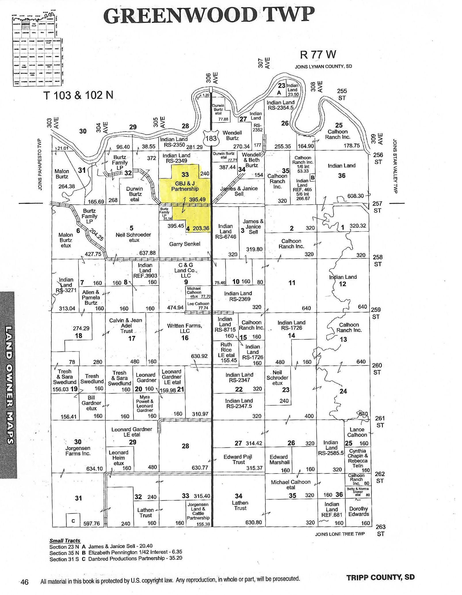 597 acres in Tripp County, South Dakota