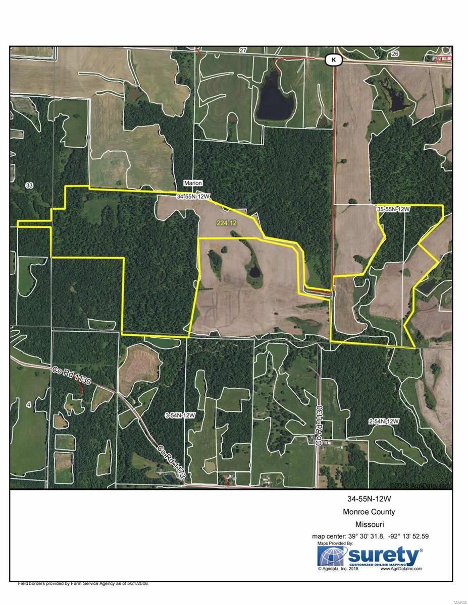 191.00 acres in Monroe County, Missouri