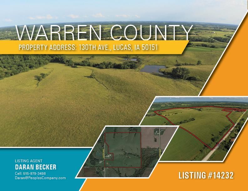 132.61 acres in Warren County, Iowa