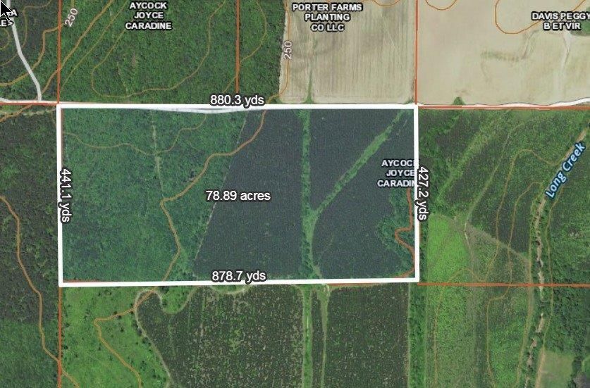 77.97 acres in Clay County, Mississippi