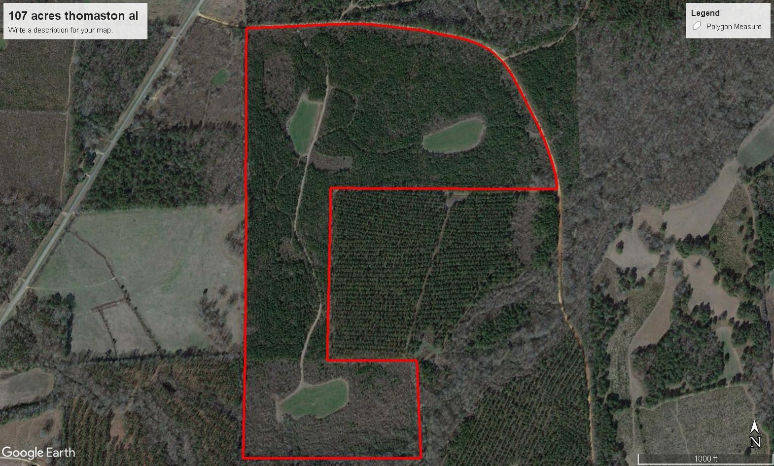 107 acres in Marengo County, Alabama