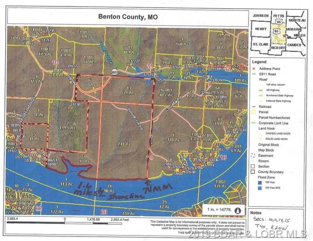 491 acres in Benton County, Missouri