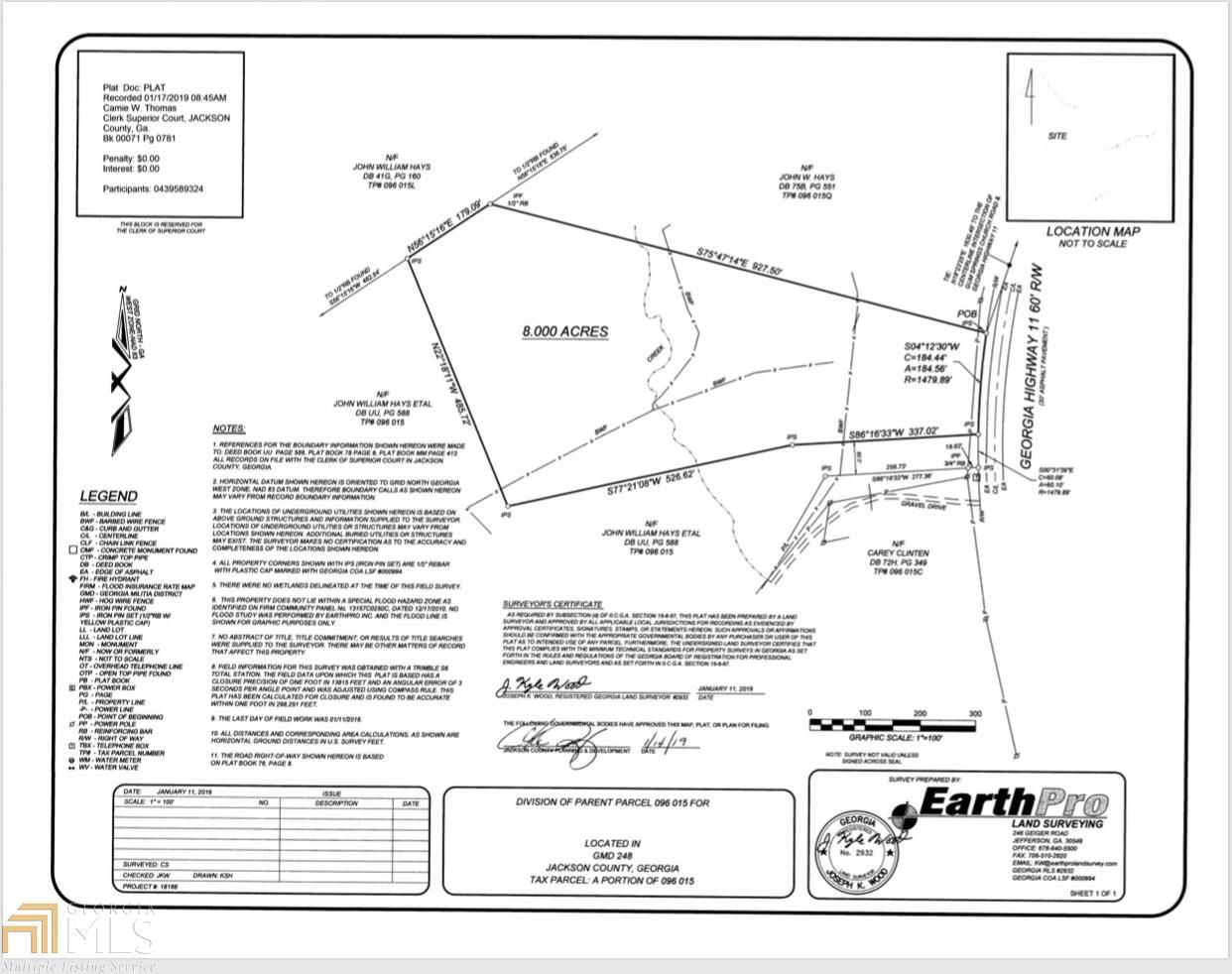 8.00 acres in Jackson County,