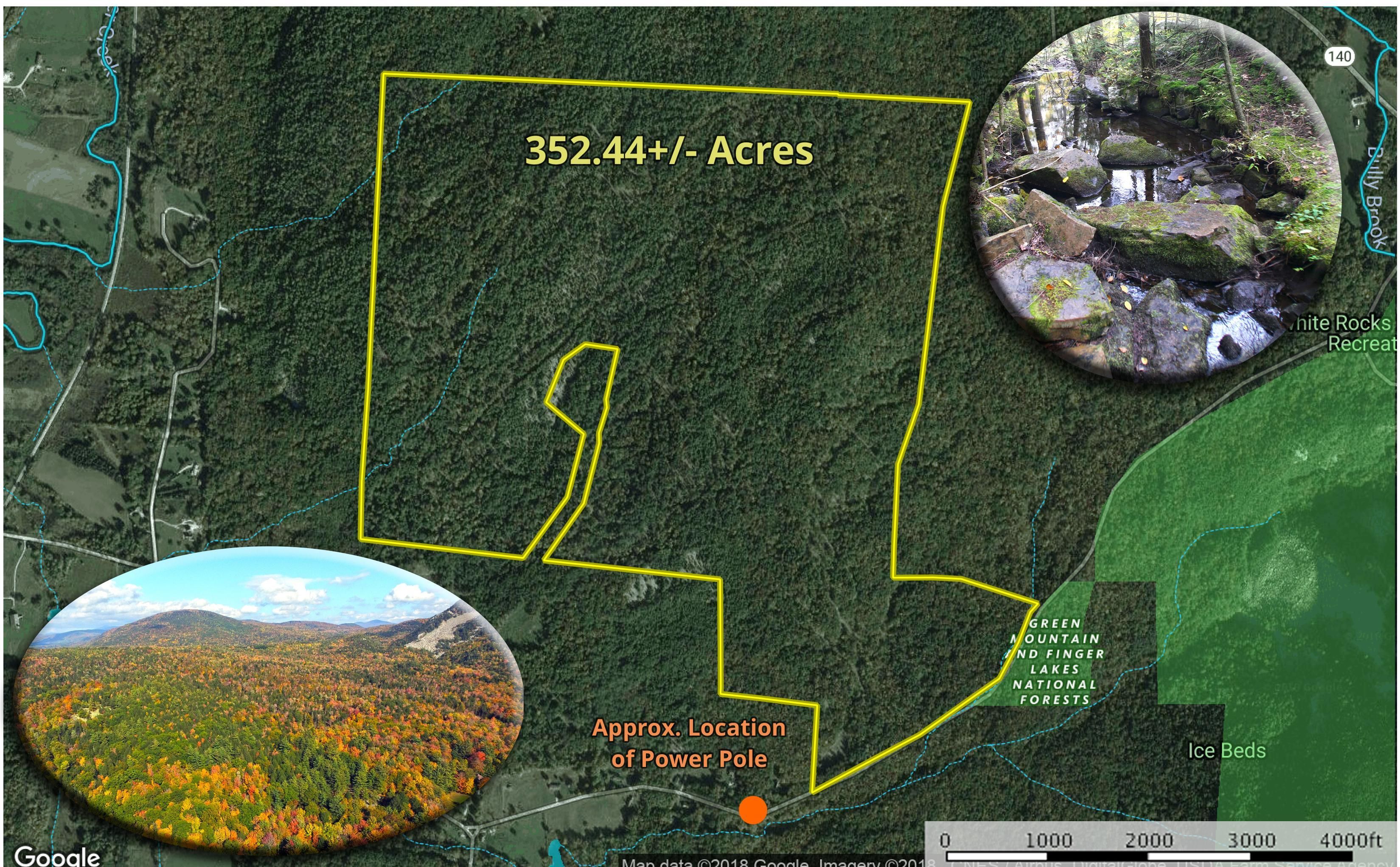 352.44 acres in Rutland County, Vermont