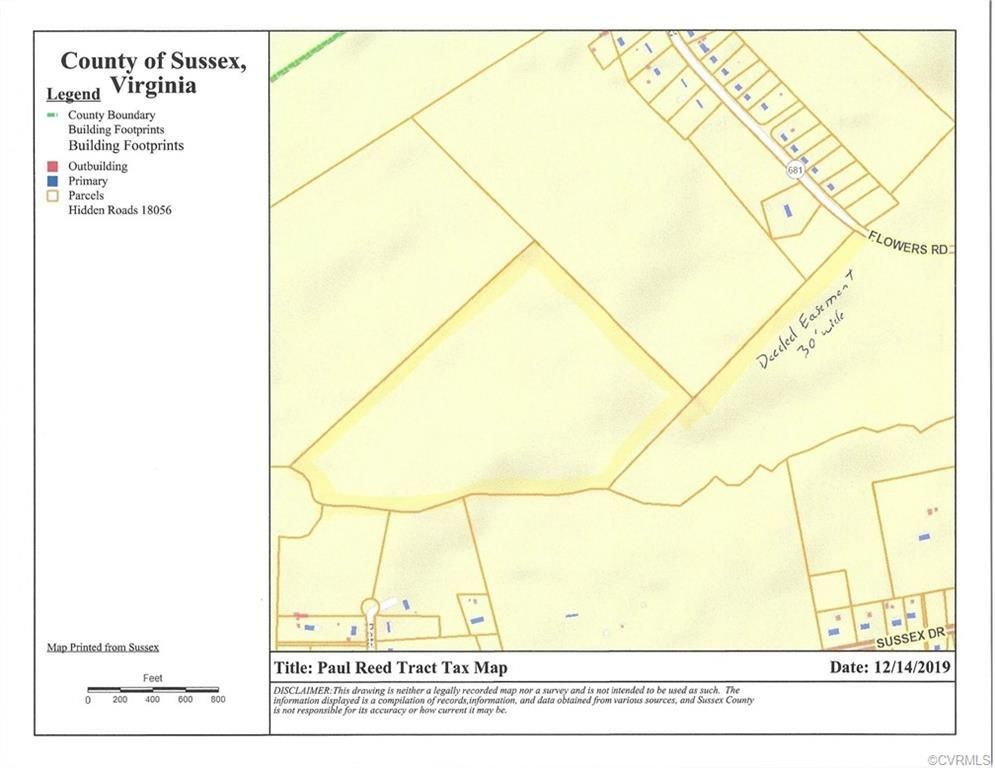 50 acres in Sussex County, Virginia