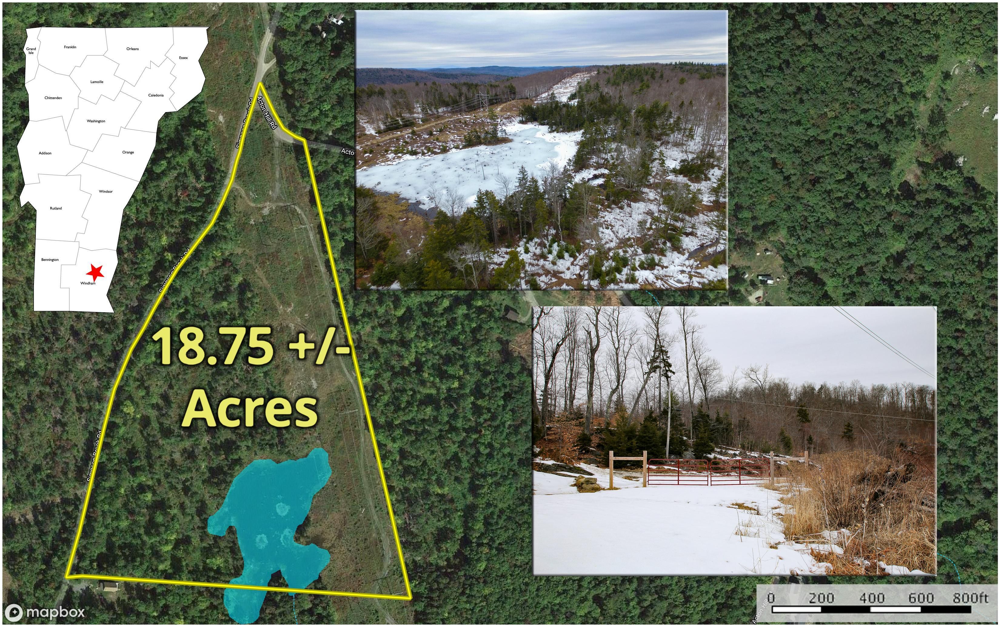 18.75 acres in Windham County, Vermont
