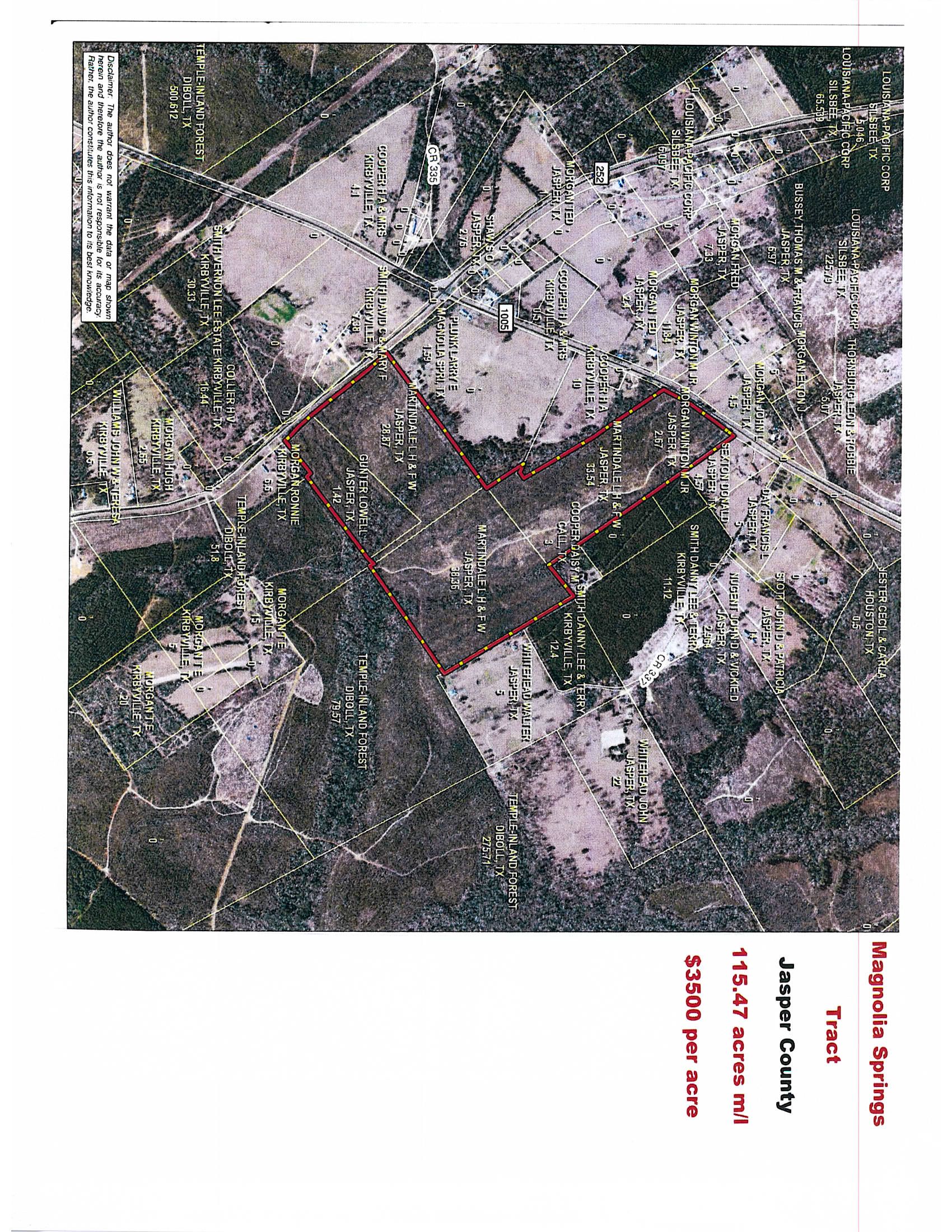 115.47 acres in Jasper County, Texas