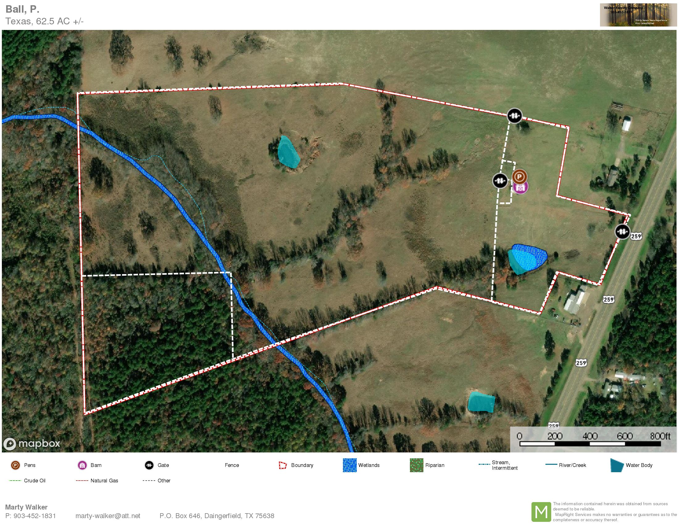 68 acres in Morris County, Texas