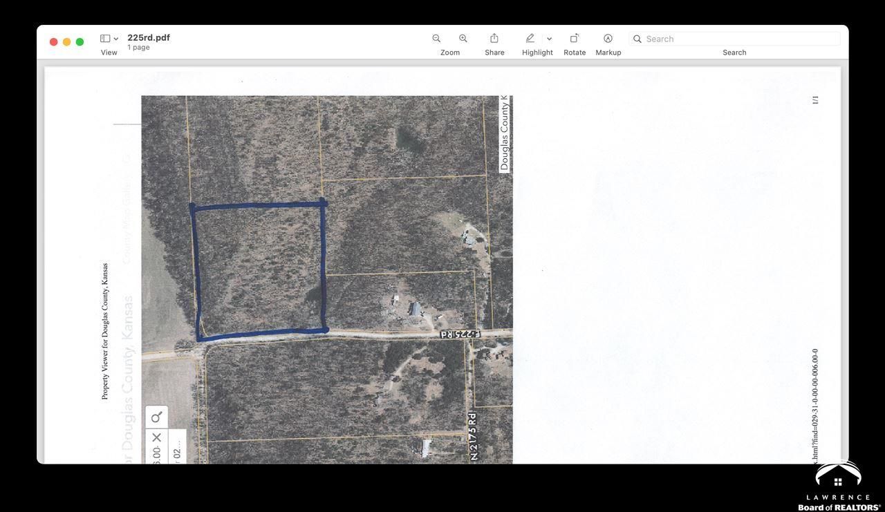 9.72 acres in Douglas County, Kansas