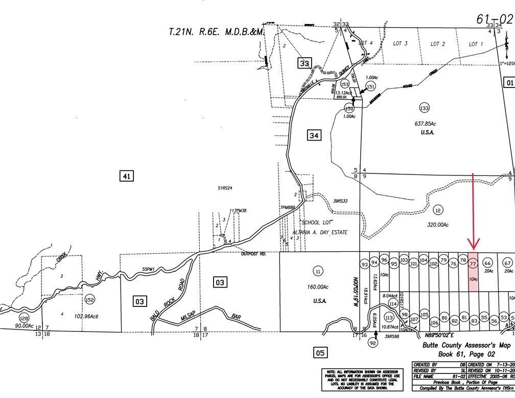 10 acres in Butte County, California