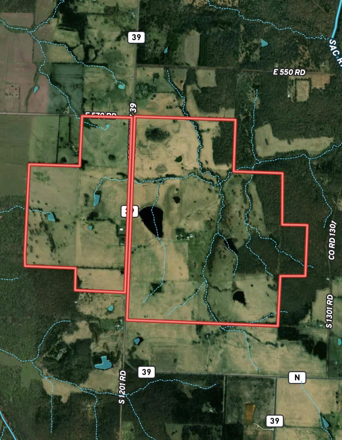 683 acres in Cedar County, Missouri