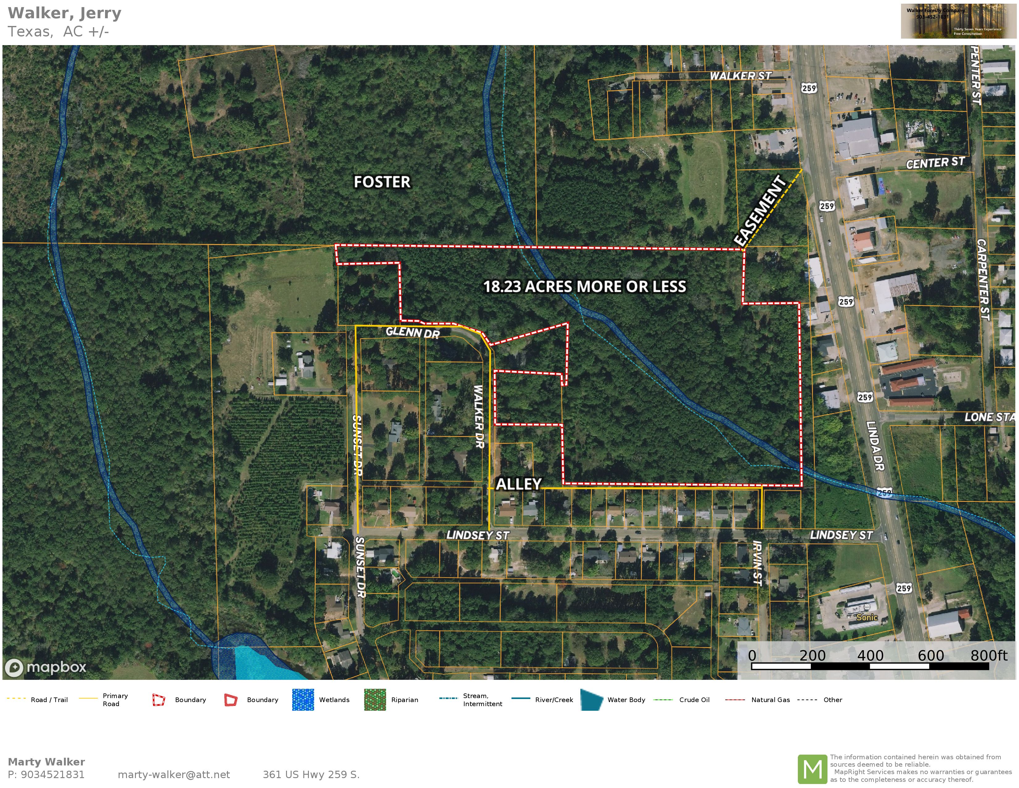 18.23 acres in Morris County, Texas