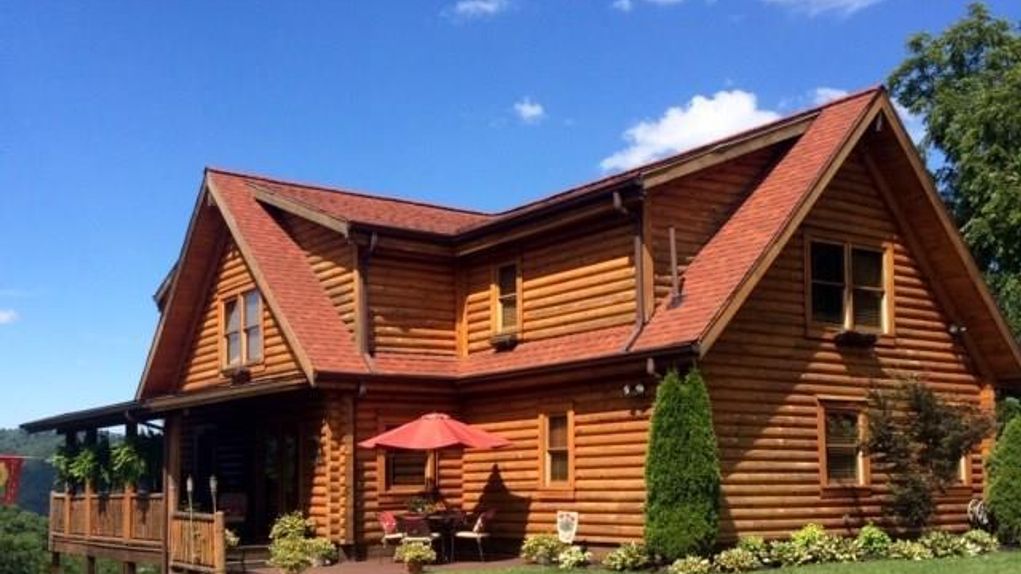 Custom Built Log Home For Sale In Richlands VA